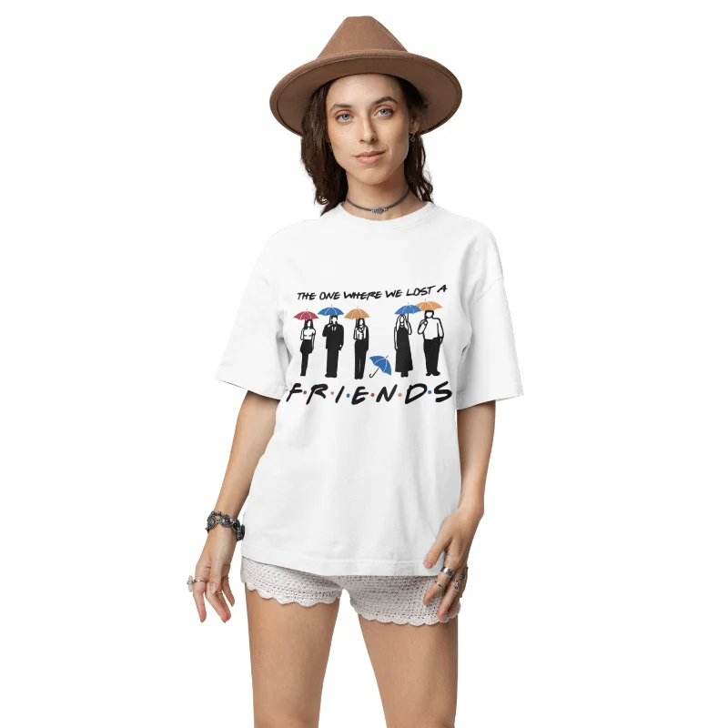 Hymns: Friends Edition White Oversized T Shirt
