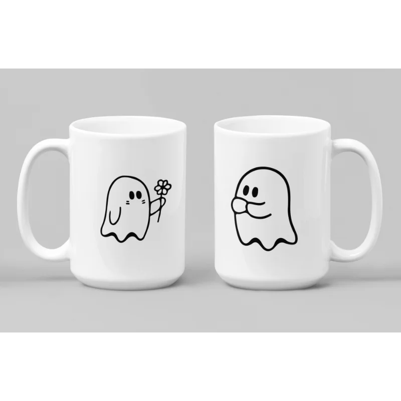 Boo with Flower Cups - Romantic Sips for Couples!